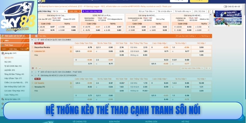 Sky88 – Sân Chơi Cá Cược Hiện Đại | Uy Tín Số 1 Việt Nam 10 Hệ thống kèo thể thao cạnh tranh sôi nổi