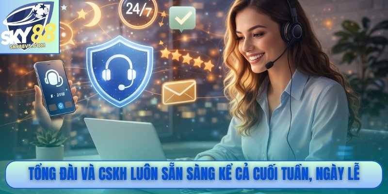 Sky88 – Sân Chơi Cá Cược Hiện Đại | Uy Tín Số 1 Việt Nam 9 Tổng đài và CSKH luôn sẵn sàng kể cả cuối tuần, ngày lễ